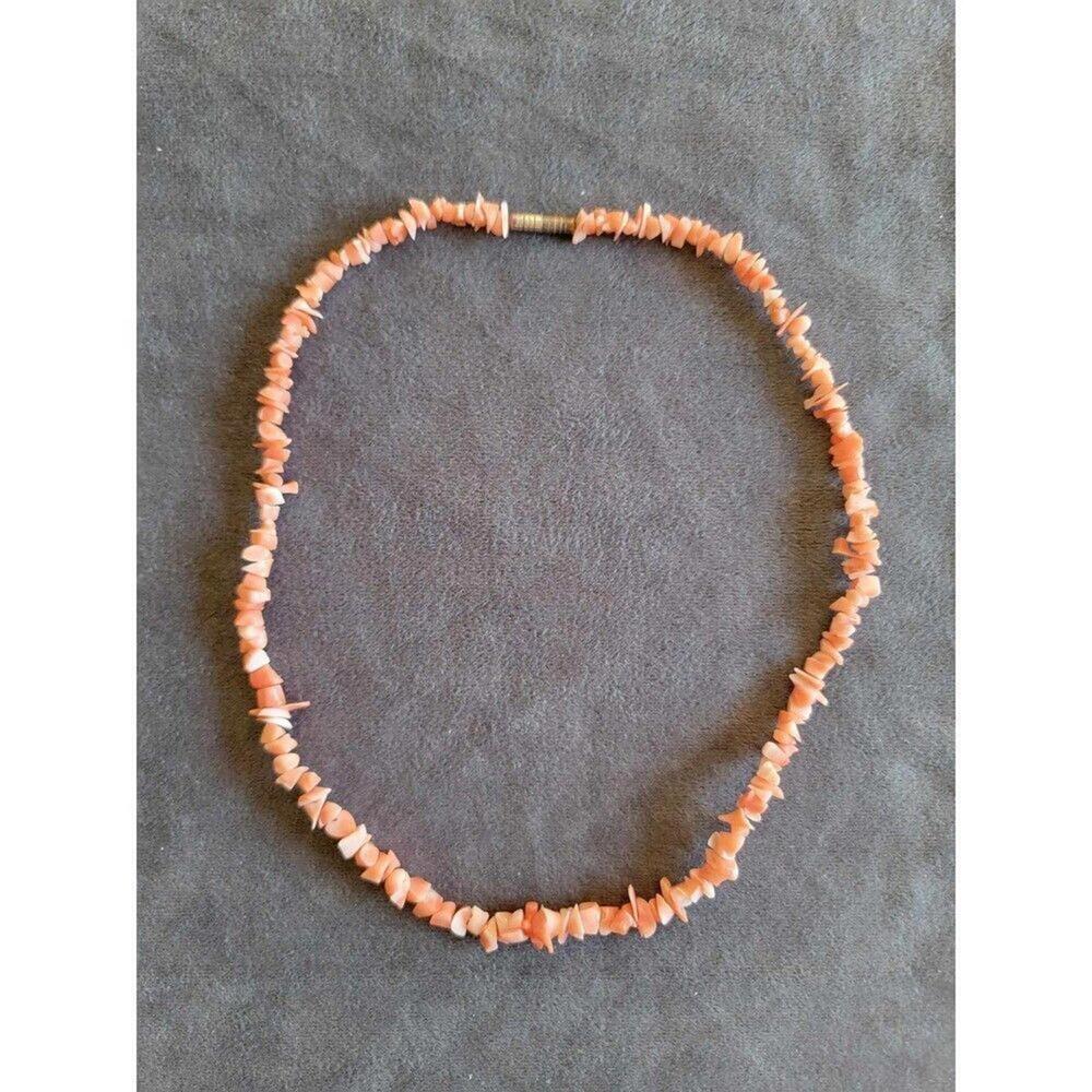 Coral Chip Necklace